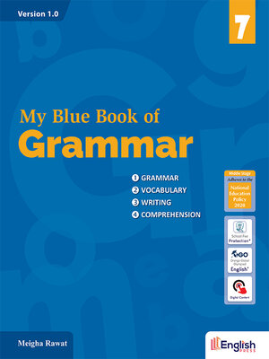cover image of My Blue Book of Grammar for Class 7